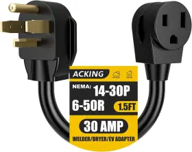 769326876668 ACKING Welder Adapter Generator Cord Prong Nema