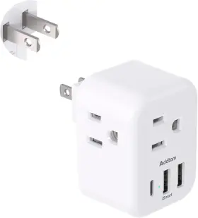 AD3UTJP ADDTAM Plug Adapter Prong Outlet