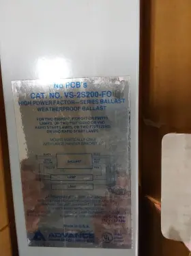 VS-2S200-FO ADVANCE Ballast Box