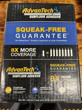 9700050828 ADVANTECH Subfloor Adhesive Squeak Canisters Box