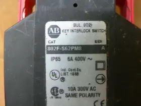 802F-S62PM8 ALLEN BRADLEY Safety Interlock Switch Vac Amp #3
