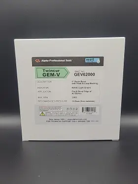 GEV62000 ALPHA PROFESSIONAL TOOLS Twincur Gem Polishing Wheel