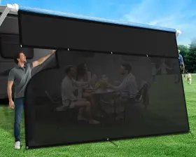 RV-WL-2 ALPHABETACRE Awning Sun Shade Screen Zipper Oxford