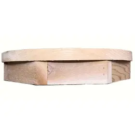 313044065042 ALS MILLWORKS Wood Round Louver Vent Cedar Attic #2