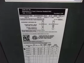 ACC19722 AMERICAN STANDARD Central Air Conditioner Handler #2