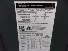 ACC19723 AMERICAN STANDARD Central Air Conditioner Handler #3