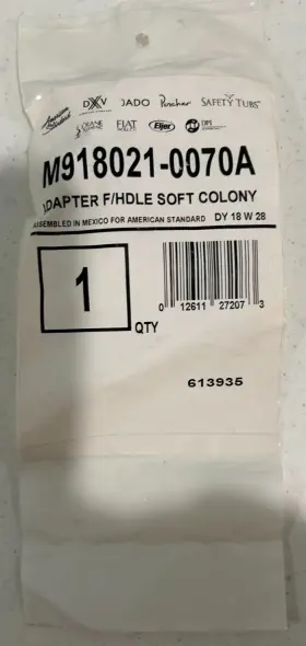 M918021-0070A AMERICAN STANDARD Adapter Hdle Colony