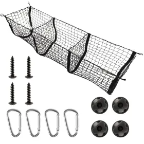 AMISS-3PCN-B120 AMISS Mesh Cargo Net Pocket Trunk Bed Storage