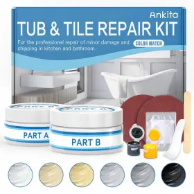 741311036776 ANKITA Fiberglass Tub Repair Shower Porcelain