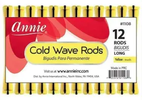 Annie 1108 3 Packs Of Cold Wave Rods-long #1108 12 Pieces Per Pack