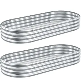 729688847553 ANNZOE Galvanized Steel Raised Garden Bed