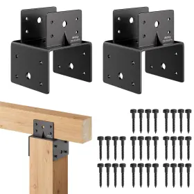 DB-4 ANTSKY Post Anchor Connector Steel Caps Tie Bracket