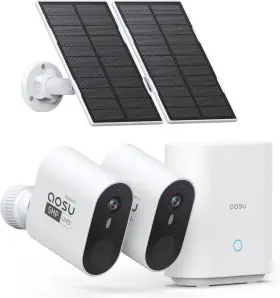 C7S2CH11 AOSU Solar Security Cameras Wireless Ultra Angle