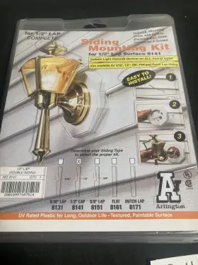 8141 ARLINGTON Siding Mounting Lap Kit