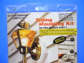 8161-1 ARLINGTON Siding Mounting Box Flat Kit #3
