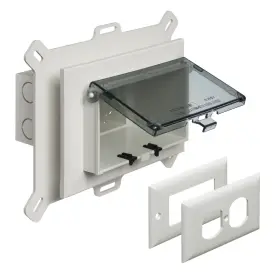 DBHS1C ARLINGTON Box Recessed Recess Outlet Wall Plate Kit