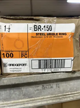 BR150 ATHENA MECHANICAL SUPPLY Bridle Ring Thread Zinc