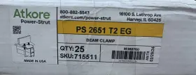 PS2651-T2-EG ATKORE Power Strut Beam Clamp