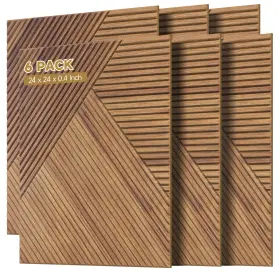 AR-GYB-BEECHT-23.6IN-6P AUTORIFIC Acoustic Wall Panels Pack