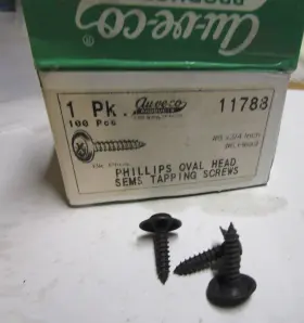 11788 AUVECO Head Sems Tapping Screw Phosphate #2