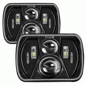 Avouz Fd-100077 H6054 5x7 7x6 Led Headlights Compatible With Chevy Express S10 Blazer Van Jee