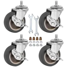 ROTUS0011 BAISASY Caster Stem Set Swivel Wheel Bra