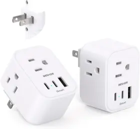 BS2CAJP BESHON Pack Plug Adapter Travel Power Outlets