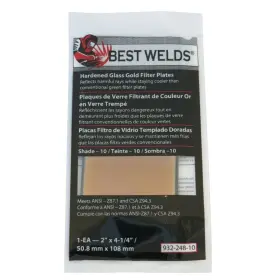 932-248-10 BEST WELDS Hardened Glass Filter Plate