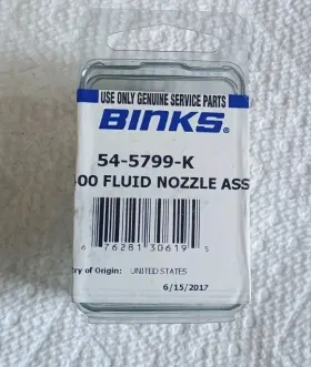 Binks 54-5799-k Aa400 Fluid Nozzle Assembly
