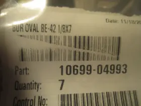 BE42T4 BITTINGER CARBIDE Bur Oal Uc #3
