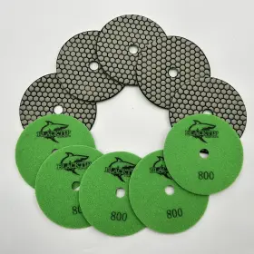 800-GRIT BLACKTIP DIAMONDS Diamond Polishing Pad Disc Granite