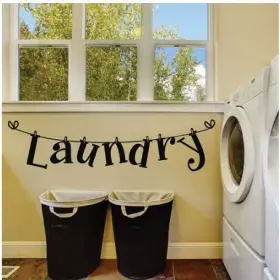 8A2CE424-617A BLONDEES Laundry Wall Decal Sticker