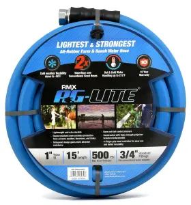 BSALONE15 BLUBIRD Ag Lite Water Rubber Garden Hose