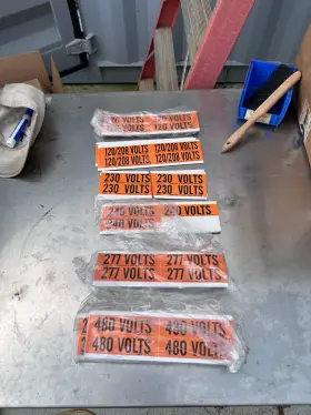 6GX43 BRADY Voltage Markers