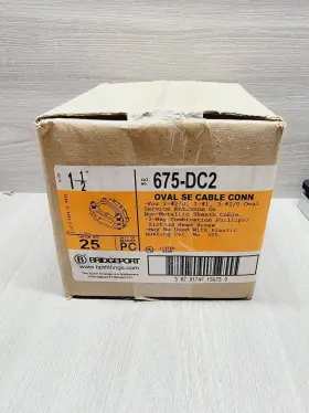 675-DC2 BRIDGEPORT Se Cable Conn Carton