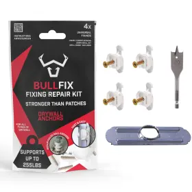 Bf-sol-pack-rep BULLFIX Drywall Hole Repair Wall Fixer Kit