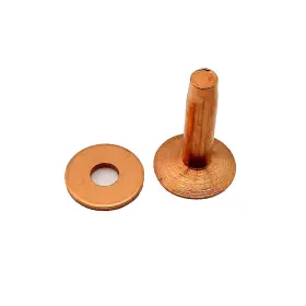 C.s. Osborne 1700-14-doz C.s. Set Of 12 Copper Rivets And Burrs #1700-14 Size 14 Made In Usa