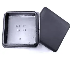 Caplugs 10-14ga 2 1/2 Inch Square 2.24 -2.33 Id Blk Tubing Plug Steel Fence Post Pipe