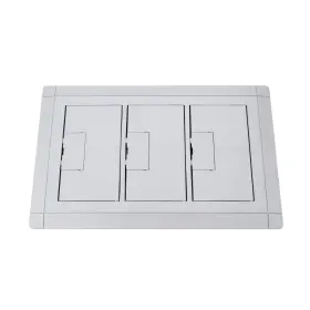 E9763S CARLON Thomas Betts Tripe Gang Cover Floor Box Slate