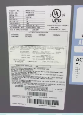 ACC19815 CARRIER Central Air Conditioner Handler #2