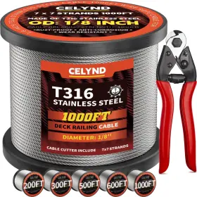735812329543 CELYND Steel Cable Railing Wire Rope Deck