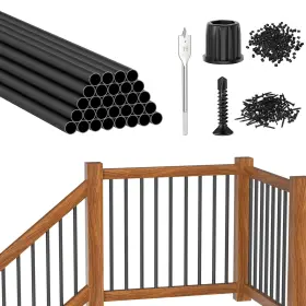 R36-30 CKE Pack Round Deck Balusters Hollow Bla