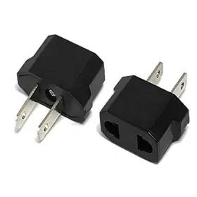 US-2PC CKITZE Travel Europe Power Plug Adapter Pack Round