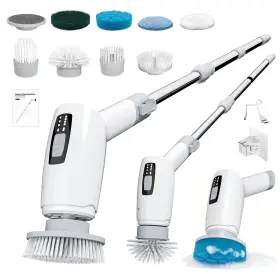 BRUSH-K1 CLEANGOR Spin Scrubber Cordless Cleaning Shower Bru