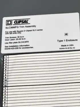 SLC36MFG CLIPSAL Square Enclosure Bus Row Flush Mount #3