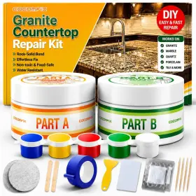 Cocomfix Hgyxf-1225 Granite And Marble Countertop Repair Kit Diy Color Match Epoxy For Chips