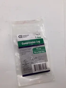 98013 COMMERCIAL ELECTRIC Copper Barrel Hole Compression Lugs