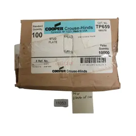 TP659 COOPER CROUSE HINDS Stud Safety Plate Protector Steel