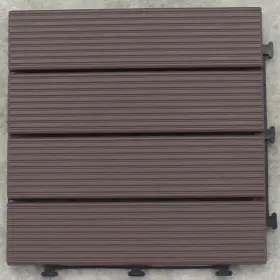 840620059268 COURTYARD CASUAL Deck Tile Pack Chocolate
