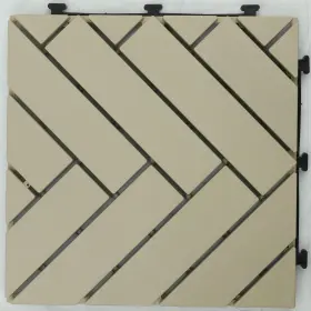 840620059299 COURTYARD CASUAL Deck Tile Pack Cream